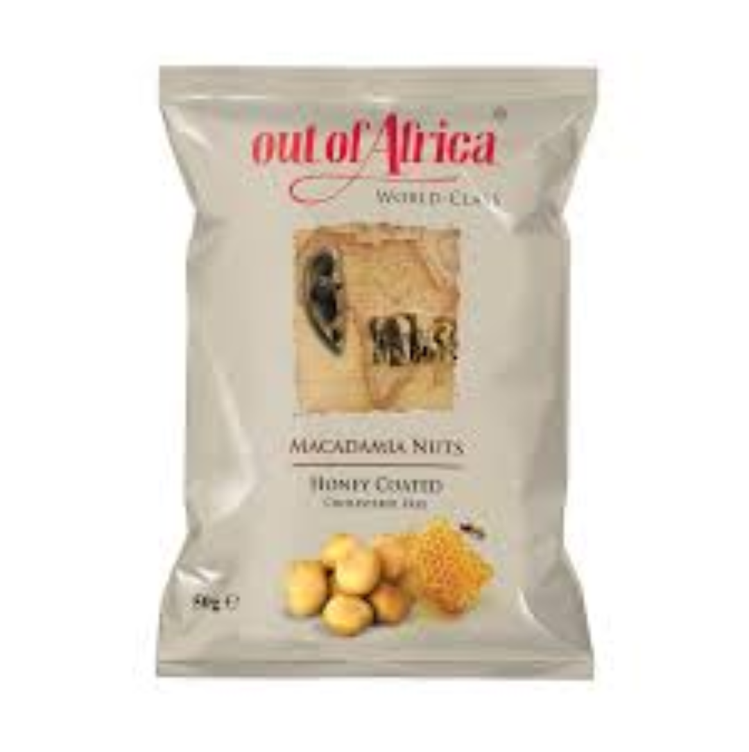 OUT OF AFRICA MACADAMIA  HONEY COATED 50G
